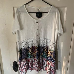 Umgee baby doll shirt size large